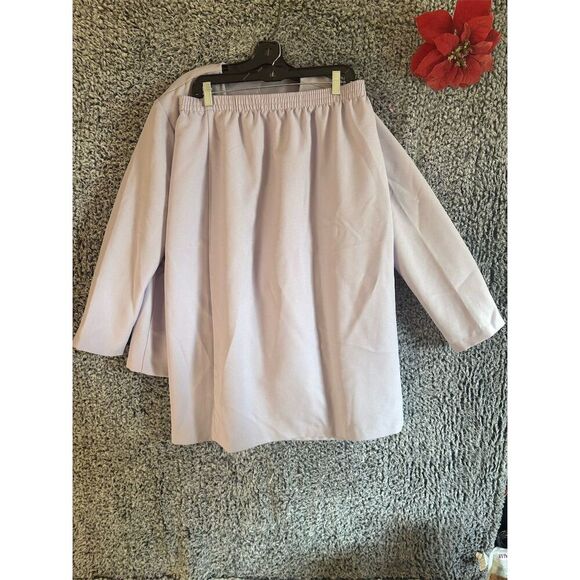 Jessica McClintock Women's Plus Size 20 Purple Embroidered Jacket/skirt - Picture 9 of 15